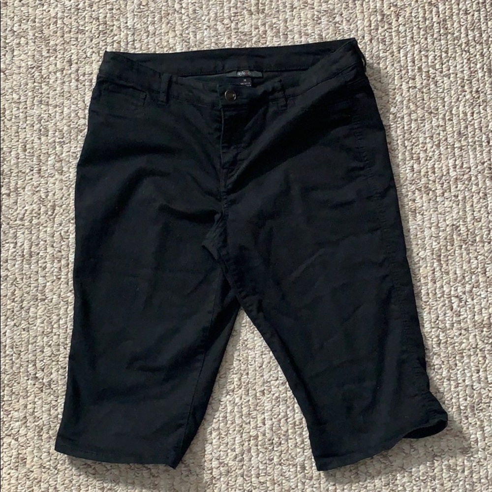 Style & Co Black Shorts Size 12